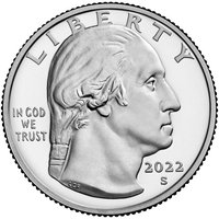 ¼ Dollar obverse