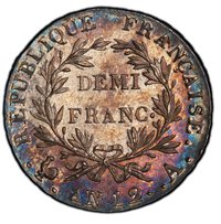 ½ Franc reverse