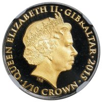 ⅒ Crown obverse