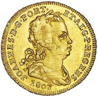 ½ Escudo obverse