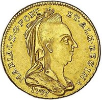 ½ Escudo obverse