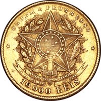 10000 Réis reverse
