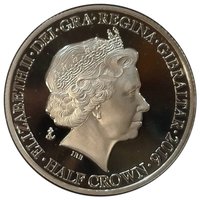 ½ Crown obverse