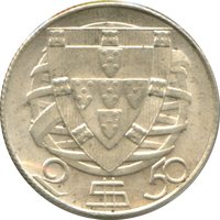 2.50 Escudos reverse
