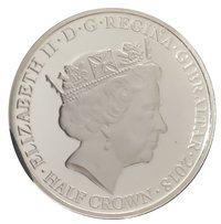 ½ Crown obverse