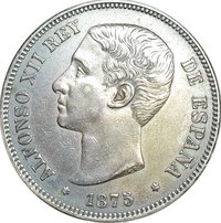 5 Pesetas obverse