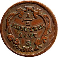 ½ Kreuzer reverse