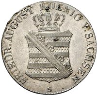 1⁄12 Saxon thaler obverse