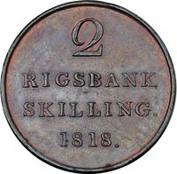 2 Rigsbankskilling reverse