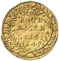 ¼ Ducat reverse