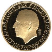 ½ Crown obverse