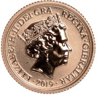 ¼ Sovereign obverse