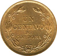 1 Centavo de Córdoba reverse