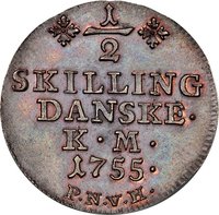 ½ Skilling reverse