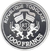 1000 Francs CFA obverse