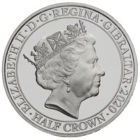 ½ Crown obverse