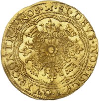 1 Rose noble reverse