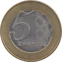 5 Kwanzas reverse