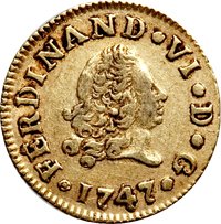 ½ Escudo obverse