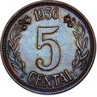 5 Centai reverse
