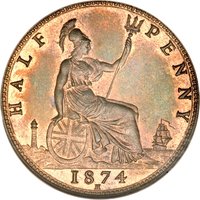 ½ Penny reverse