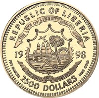 2500 Dollars obverse