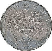 2 Vereinsthaler reverse