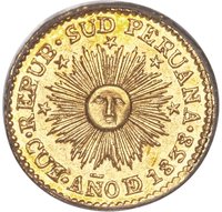 ½ Escudo obverse