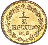 ½ Escudo reverse
