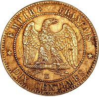10 Centimes reverse