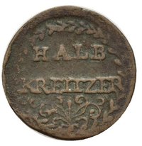 ½ Kreuzer reverse