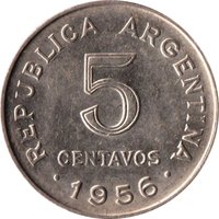 5 Centavos obverse