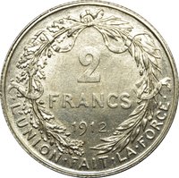 2 Francs reverse