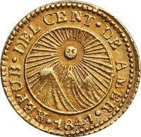½ Escudo obverse