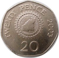 20 Pence reverse