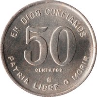 50 Centavos reverse