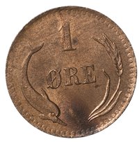 1 Øre reverse