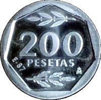 200 Pesetas reverse