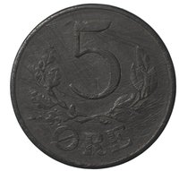 5 Øre reverse