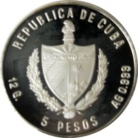5 Pesos obverse