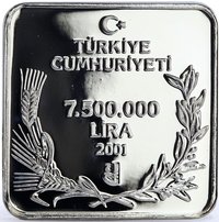 7500000 Lira obverse