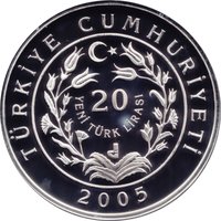 20 Lira obverse