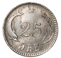 25 Øre reverse