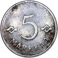 5 Markkaa reverse