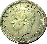 5 Pesetas obverse