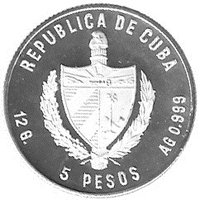 5 Pesos obverse