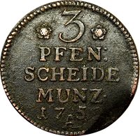 3 Pfennigs reverse