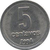 5 Centavos reverse