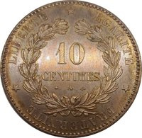 10 Centimes reverse