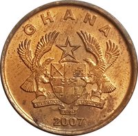 1 Pesewa obverse